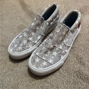 Gray Star Slip-On Sneakers